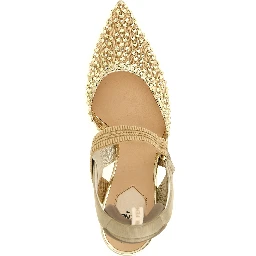 Beige Polyamide High Heel Pumps
