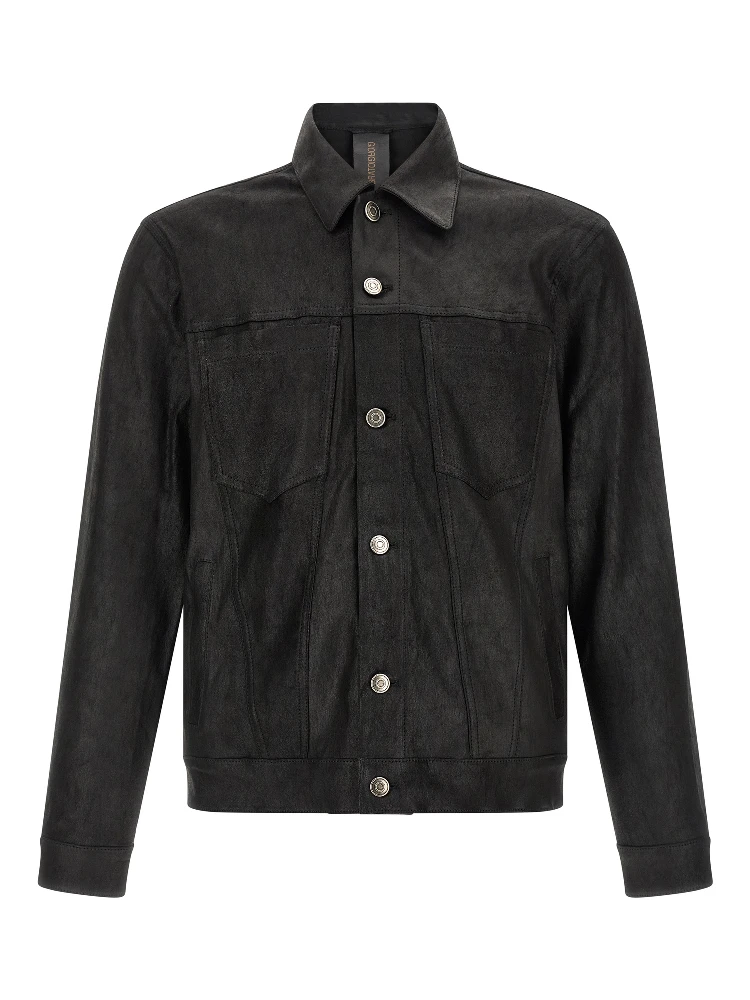 Black Lamb Leather Leather Jacket