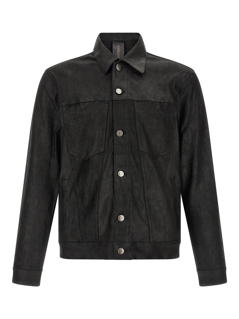 Black Lamb Leather Leather Jacket