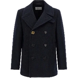 Blue Wool Coat
