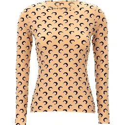 Beige Polyamide Pattern Shirt