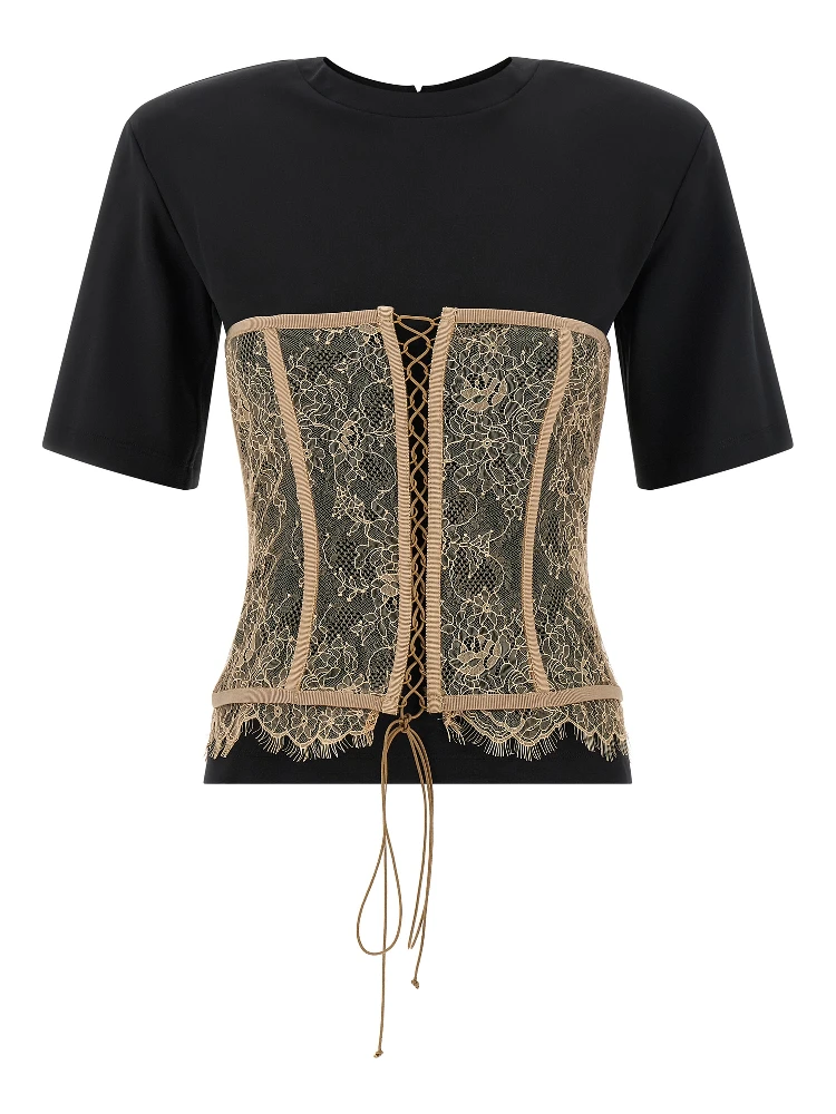 Black Viscose T-Shirt