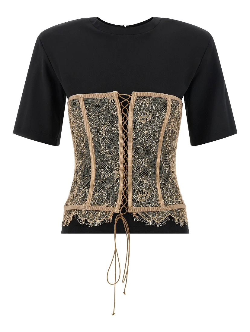 Black Viscose T-Shirt