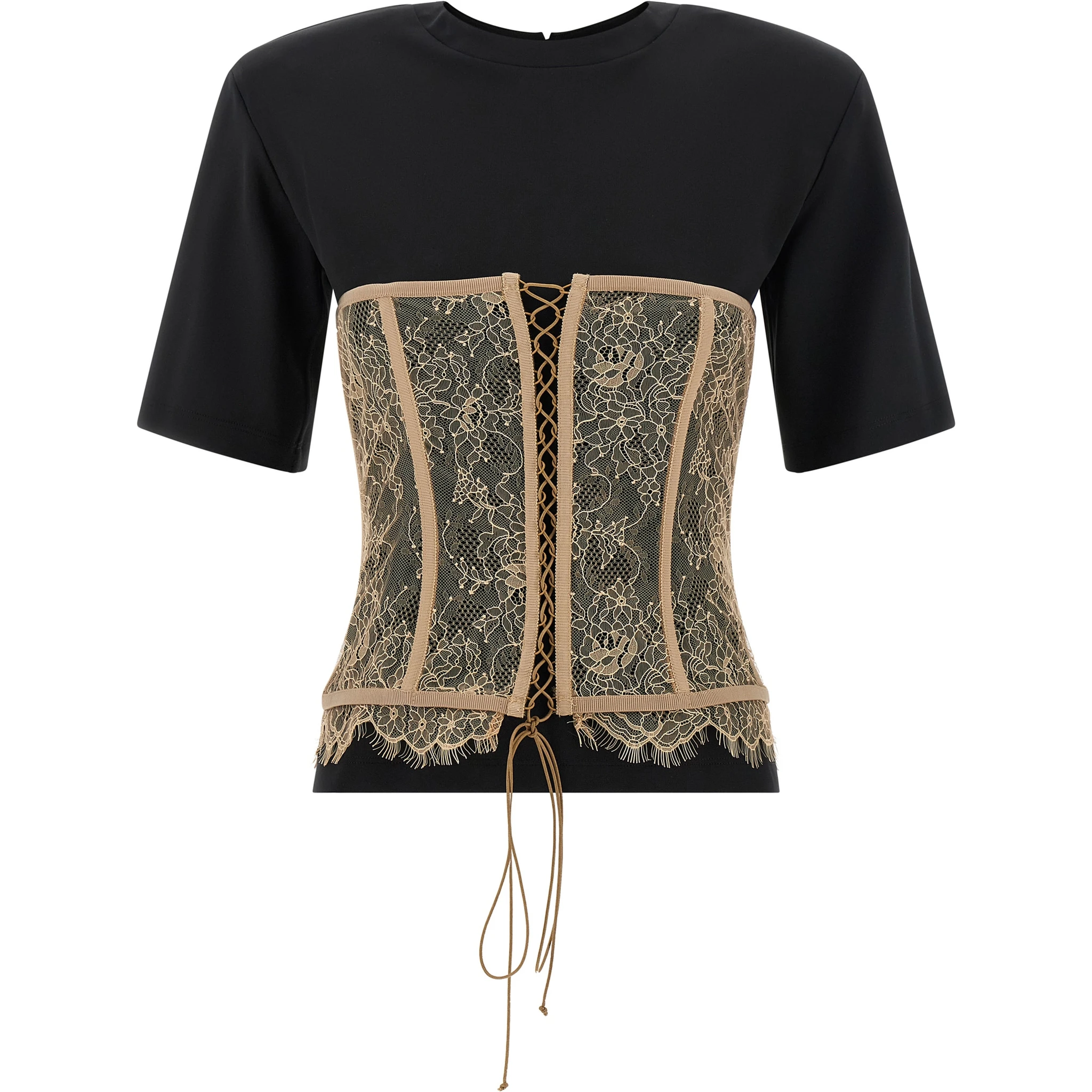 Black Viscose T-Shirt