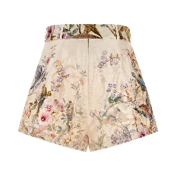 Multicolor Silk Bermuda Shorts