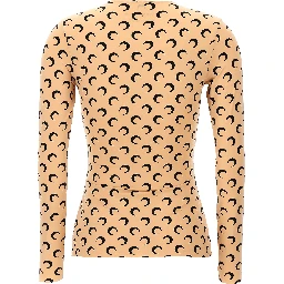 Beige Polyamide Pattern Shirt