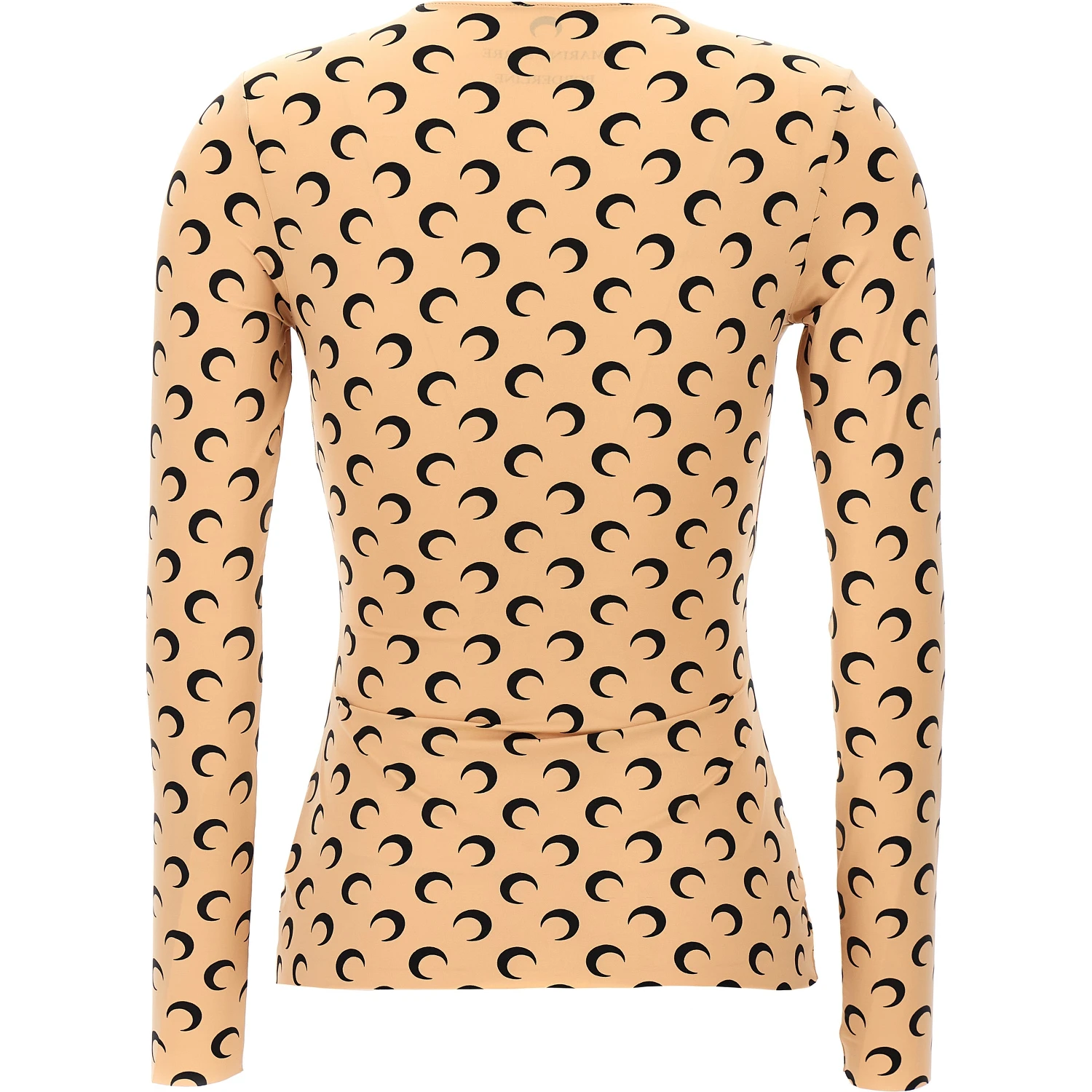 Beige Polyamide Pattern Shirt