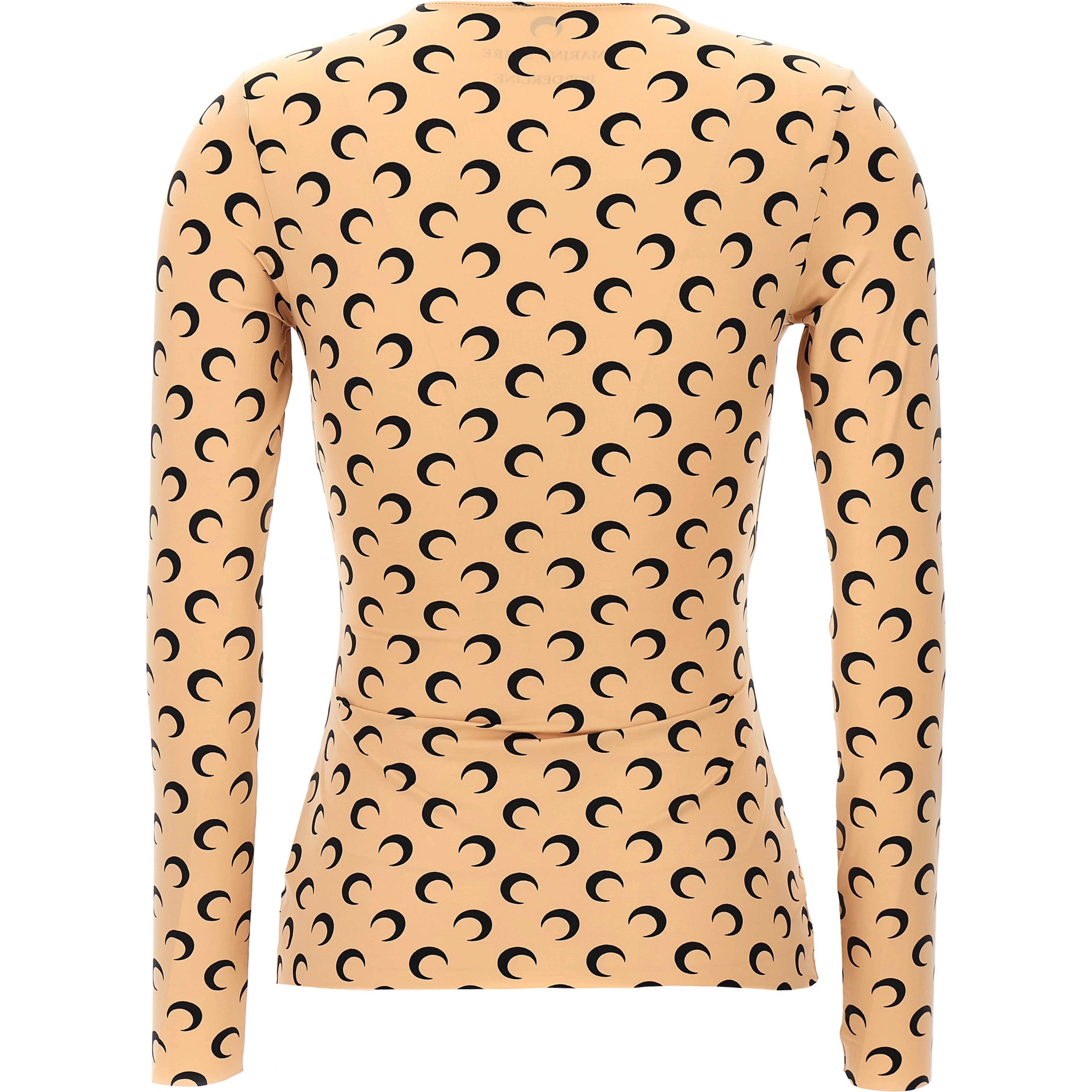 Beige Polyamide Pattern Shirt