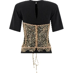 Black Viscose T-Shirt