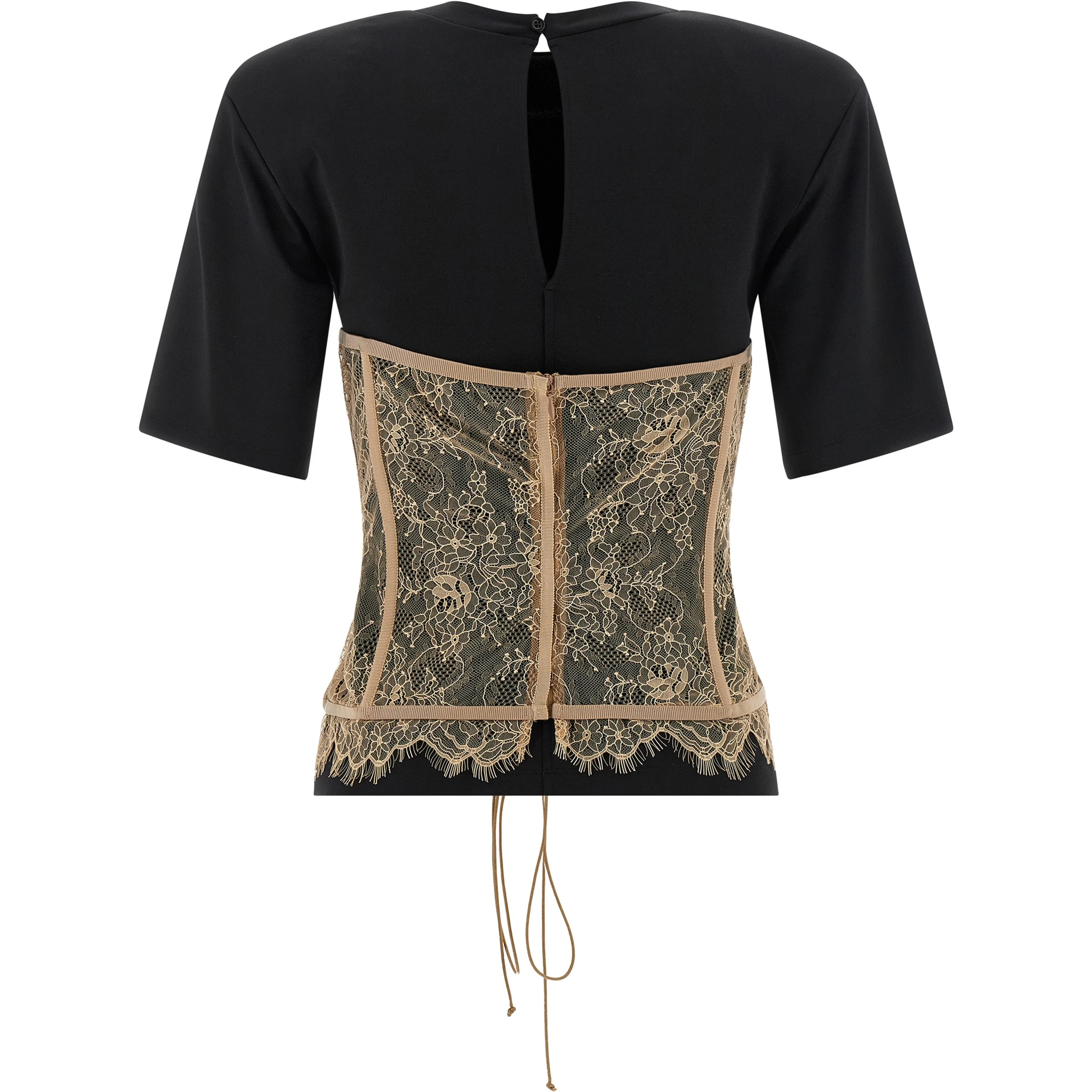 Black Viscose T-Shirt