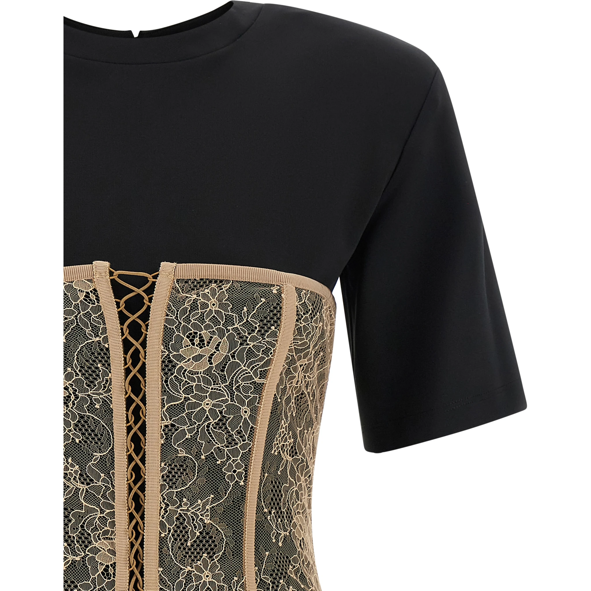 Black Viscose T-Shirt