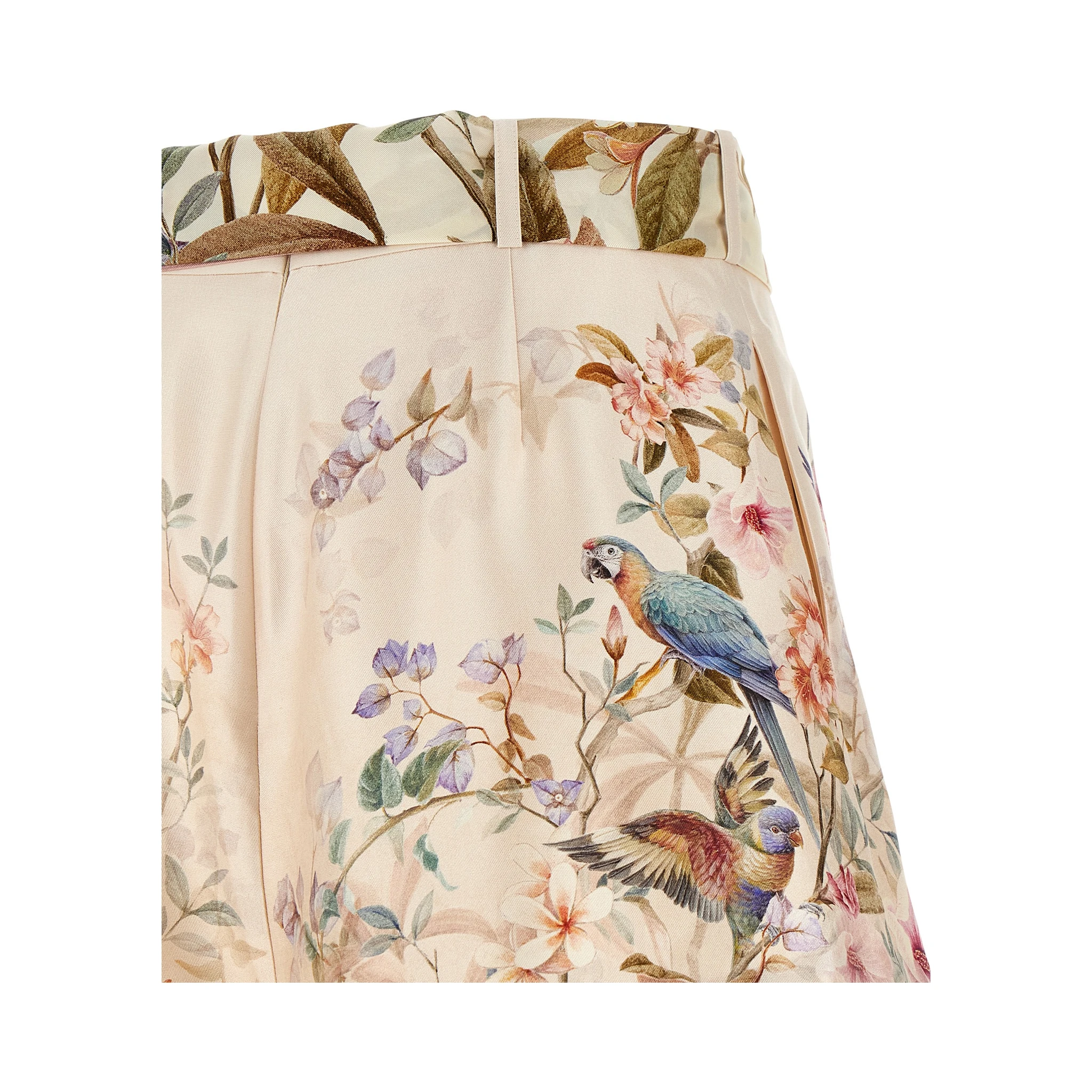 Multicolor Silk Bermuda Shorts