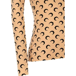 Beige Polyamide Pattern Shirt