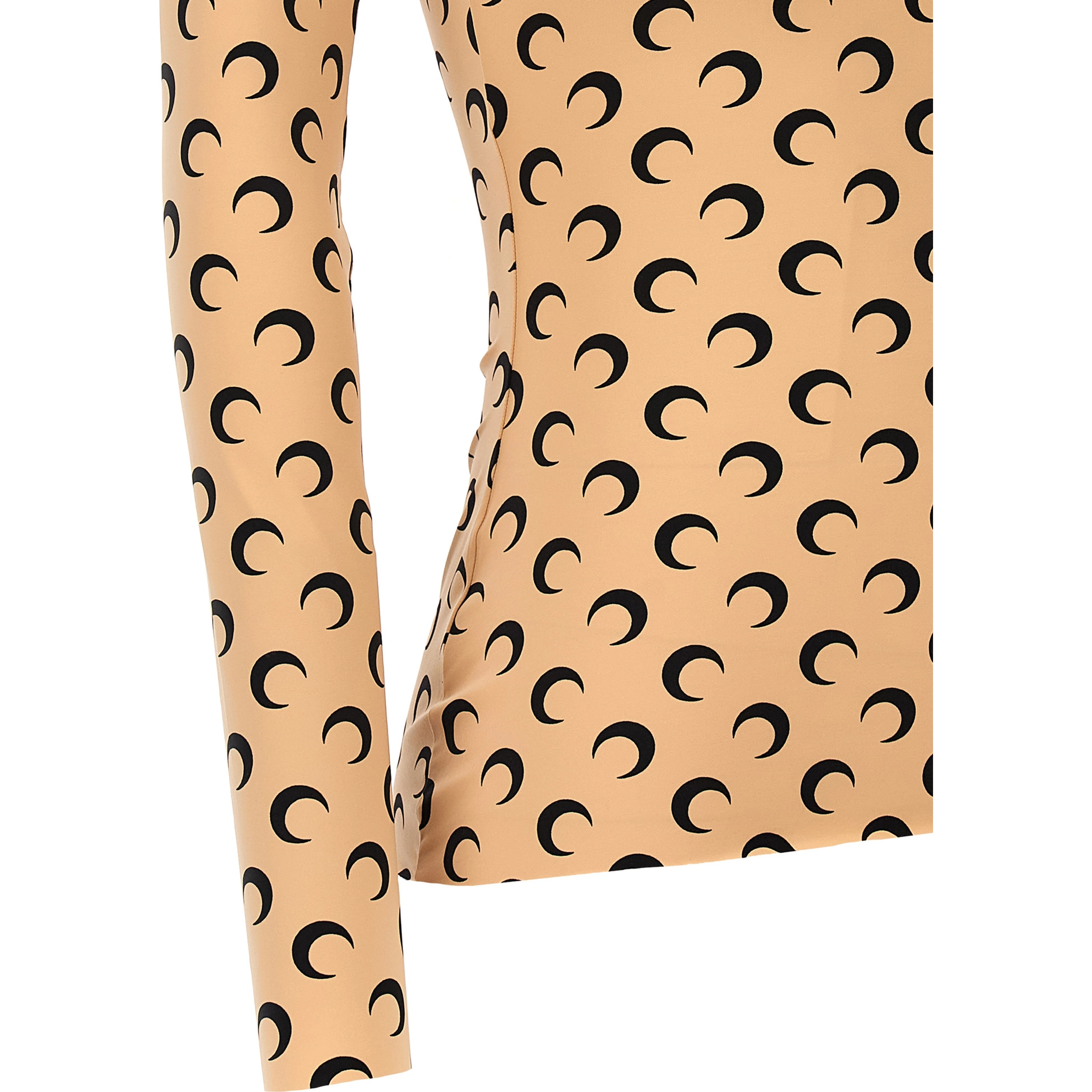 Beige Polyamide Pattern Shirt