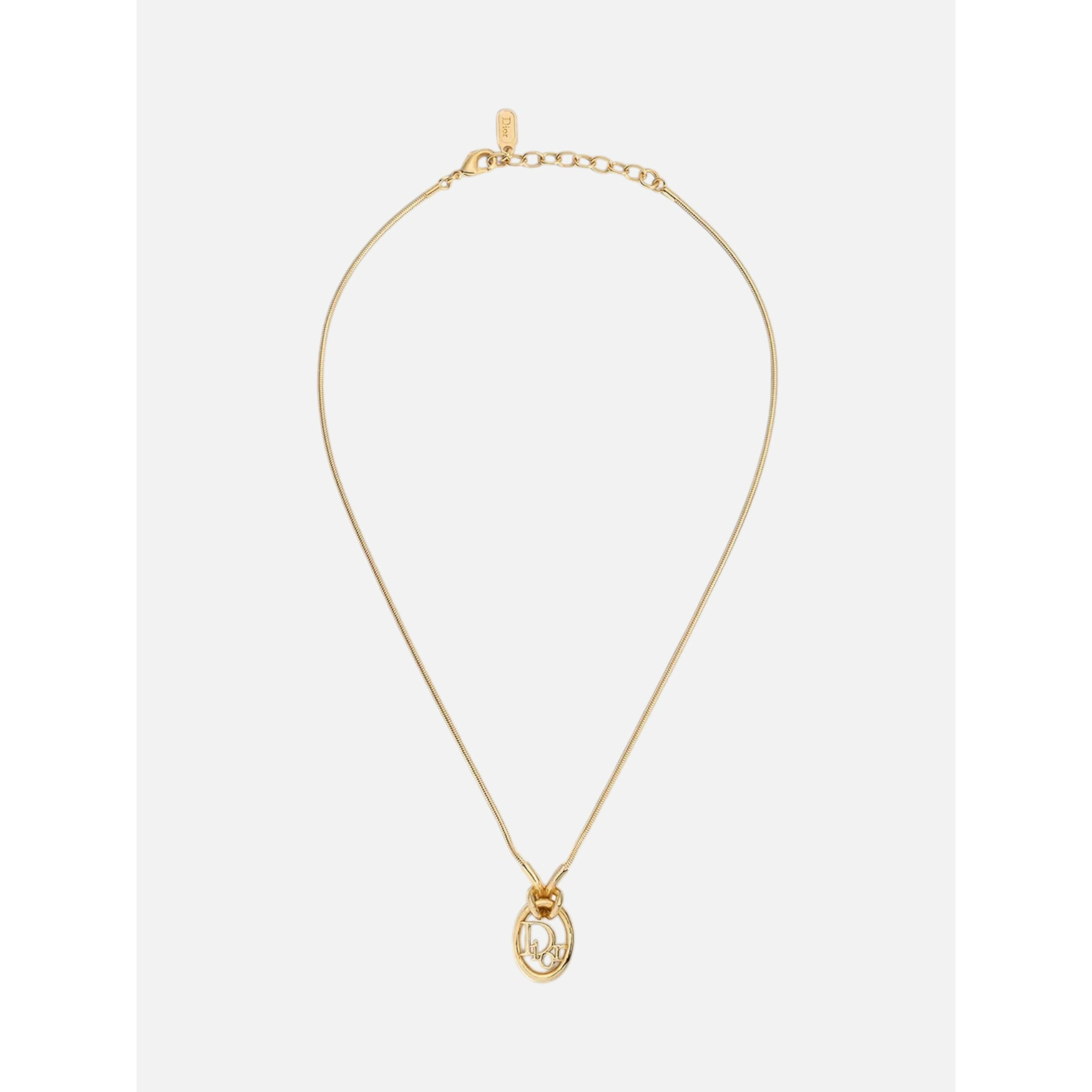 CHRISTIAN DIOR OBLIQUE necklace