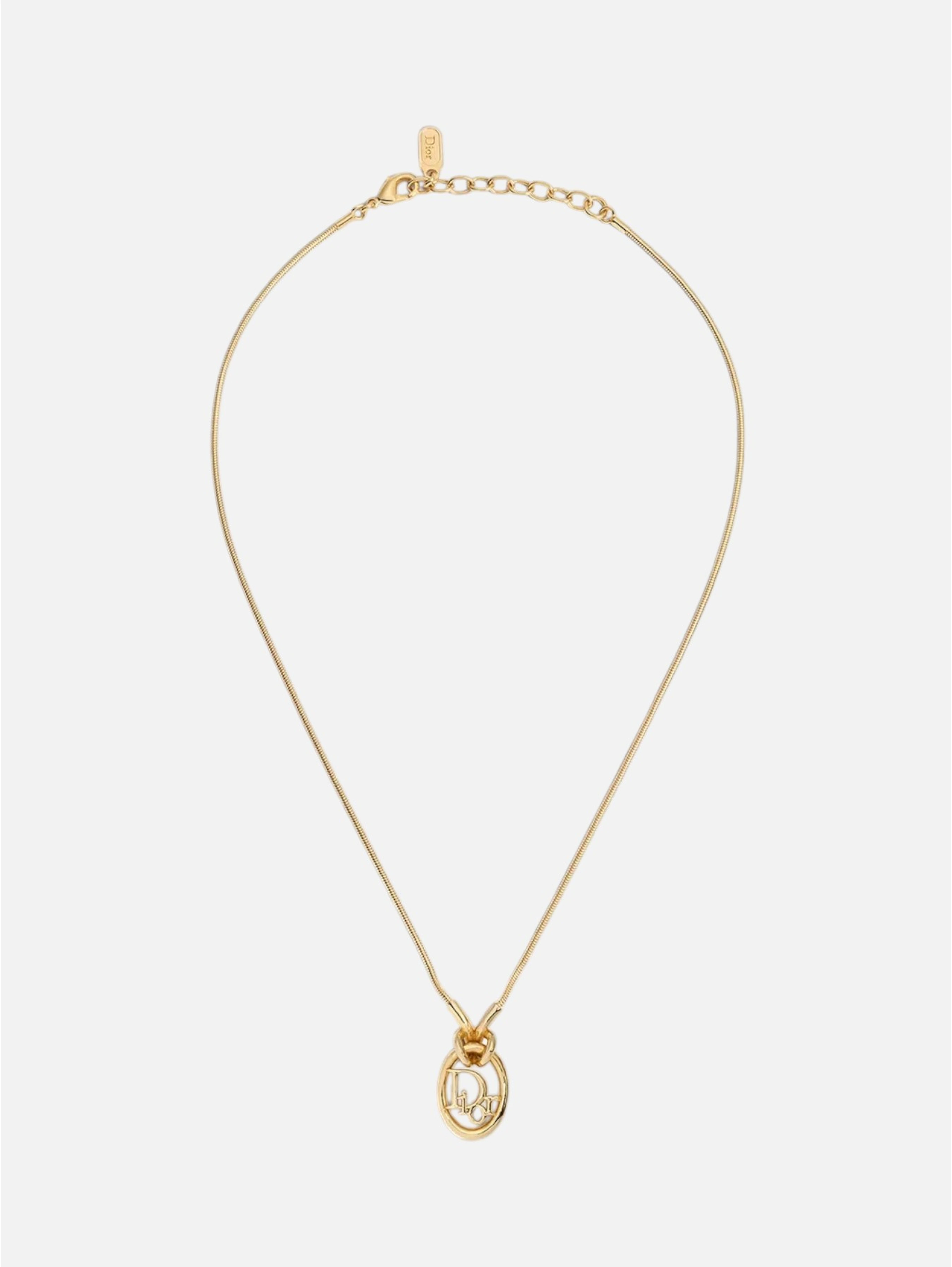 CHRISTIAN DIOR OBLIQUE necklace