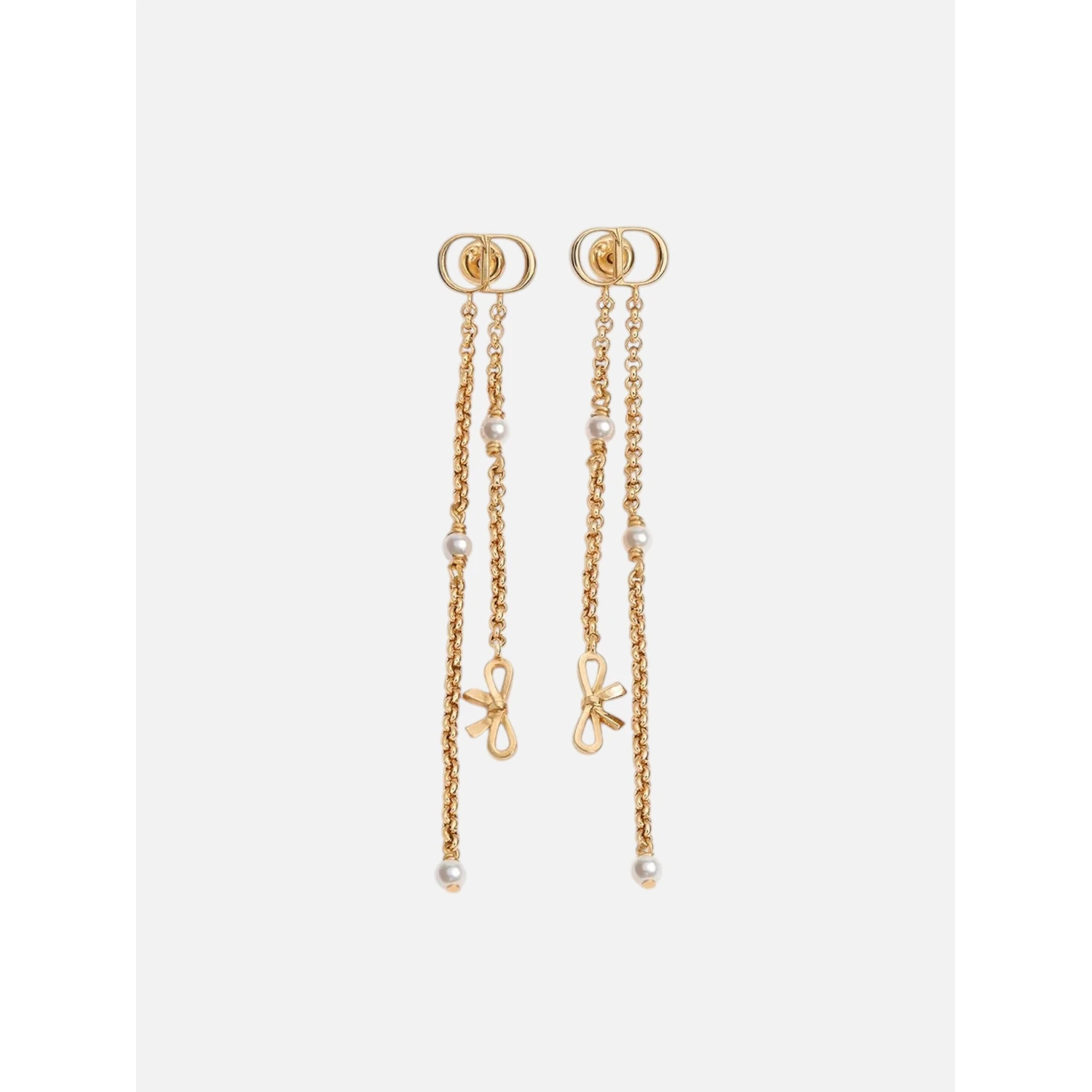 CHRISTIAN DIOR CD MINI BOW earrings