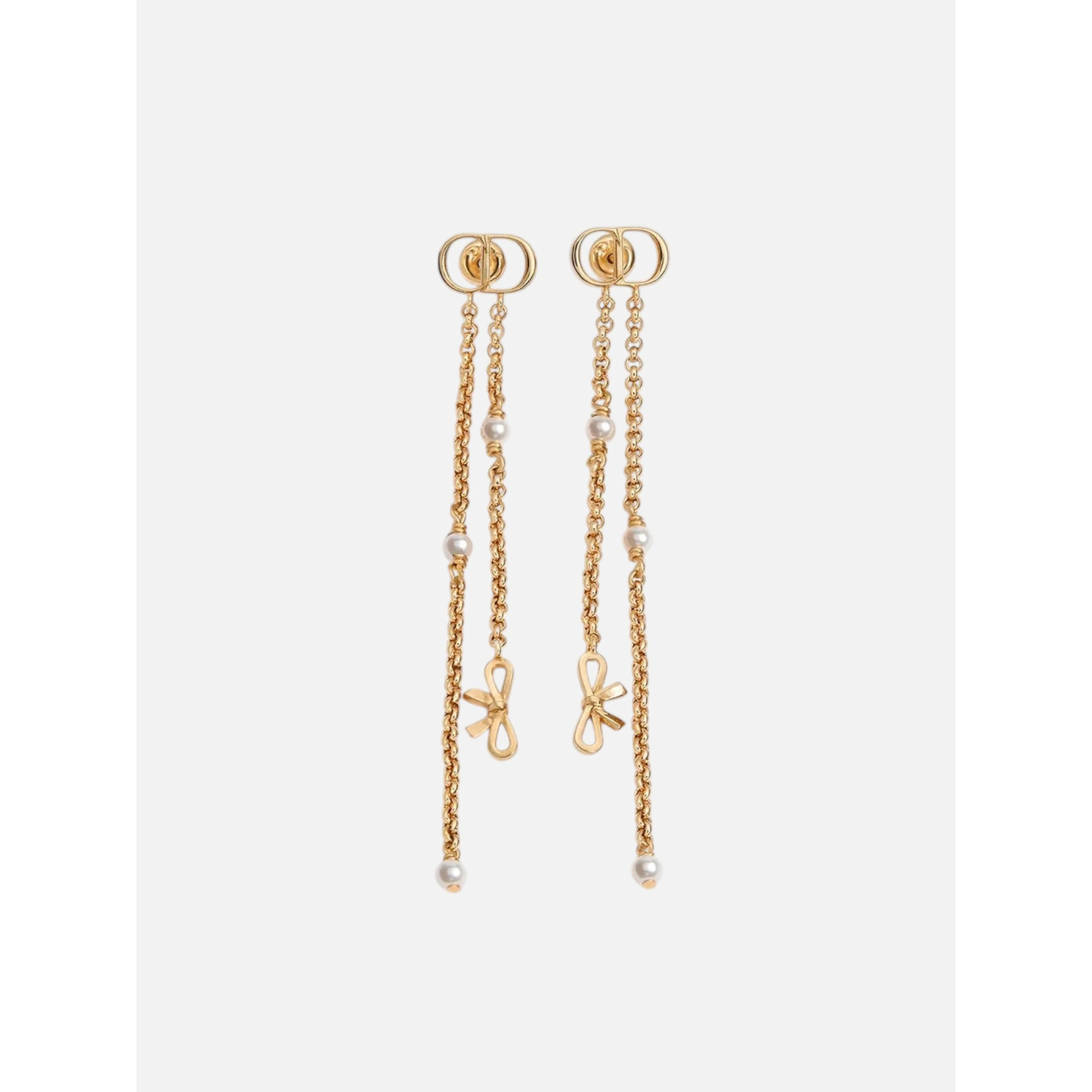 CHRISTIAN DIOR CD MINI BOW earrings