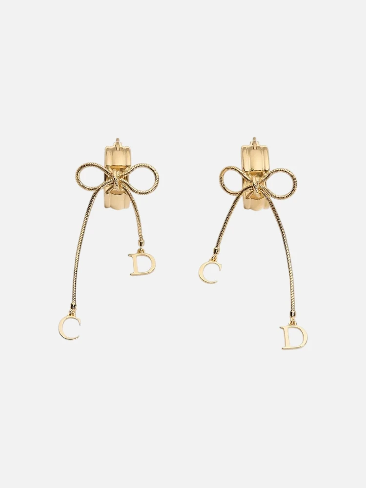 CHRISTIAN DIOR PETIT NOEUD CD earrings