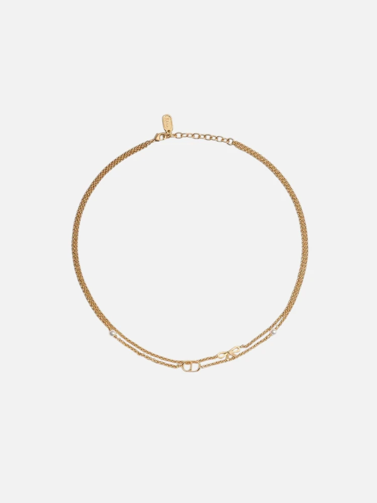 CHRISTIAN DIOR MINI BOW necklace