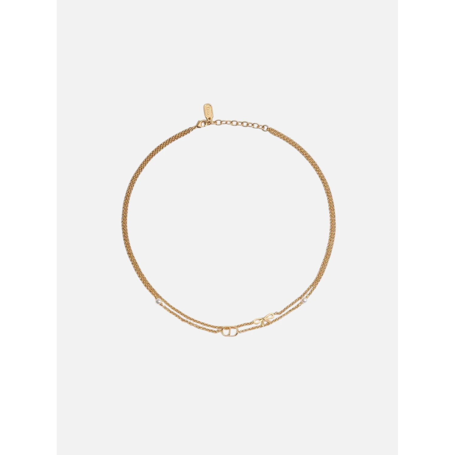 CHRISTIAN DIOR MINI BOW necklace