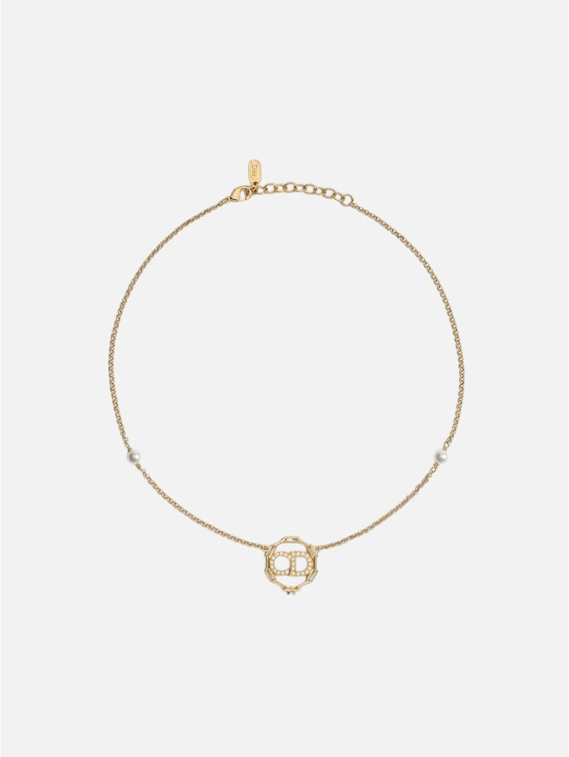 CHRISTIAN DIOR CD CIRCLE CHAIN necklace