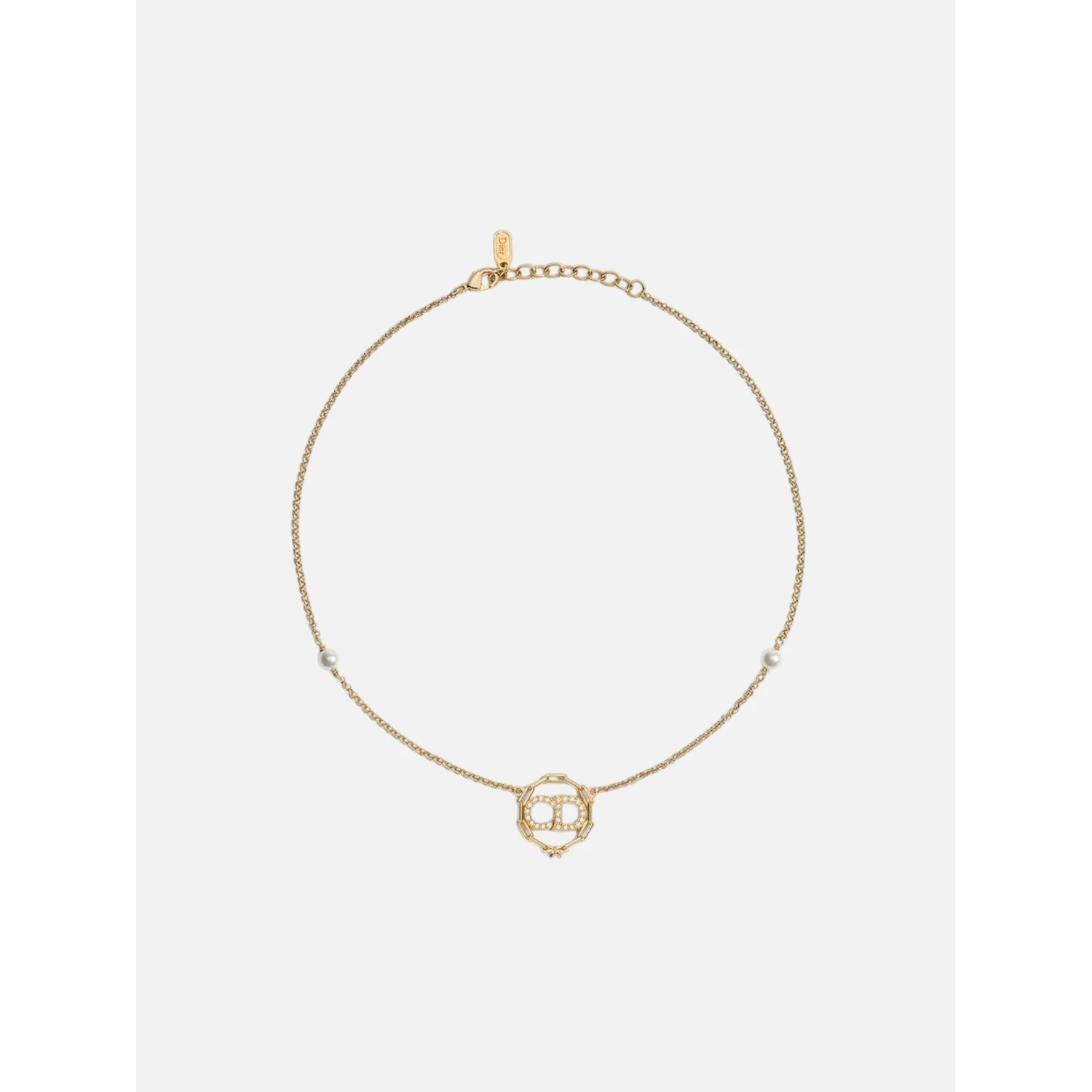 CHRISTIAN DIOR CD CIRCLE CHAIN necklace