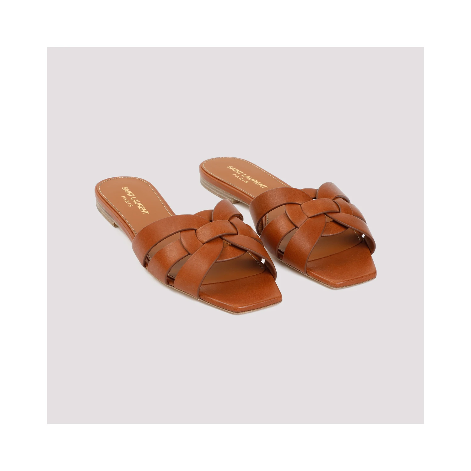 Saint Laurent Leather Tribute Flats