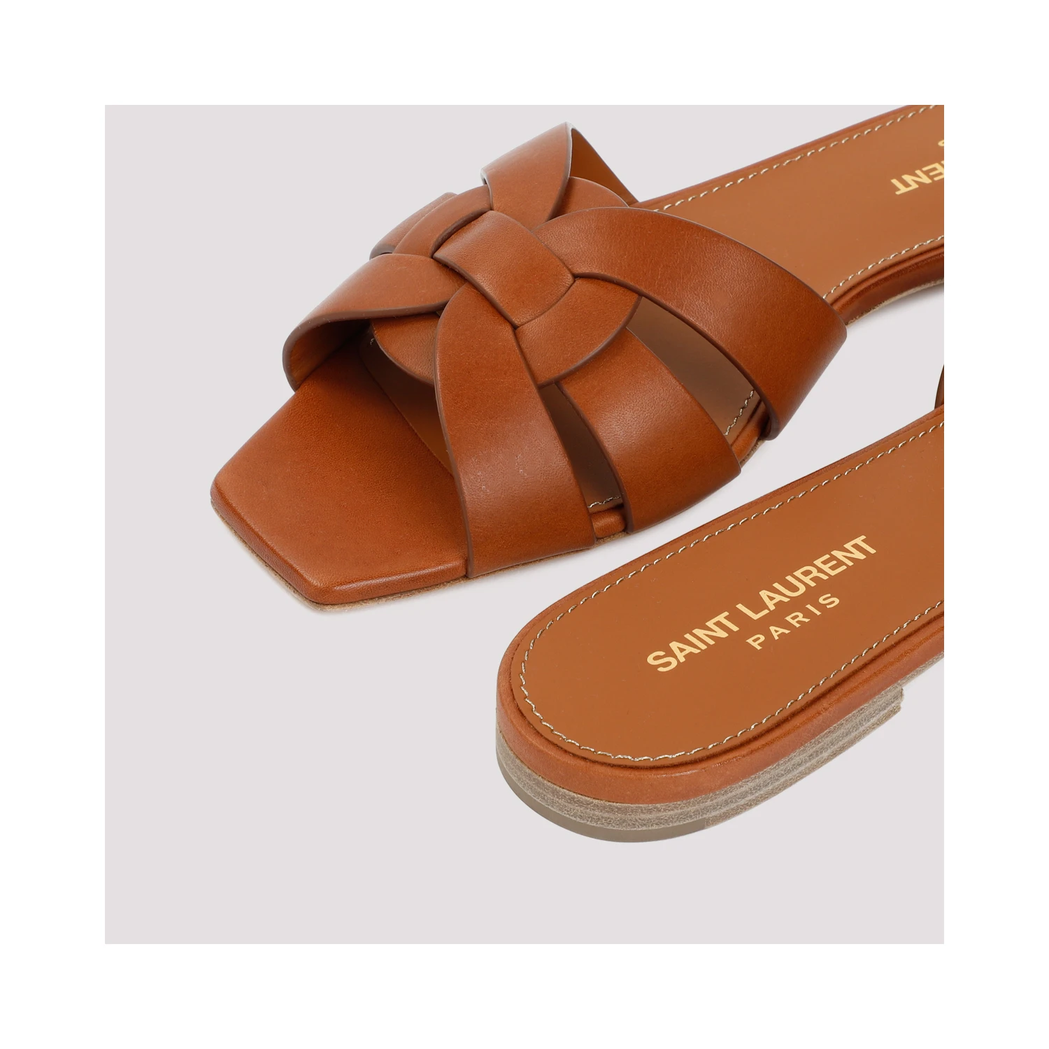 Saint Laurent Leather Tribute Flats