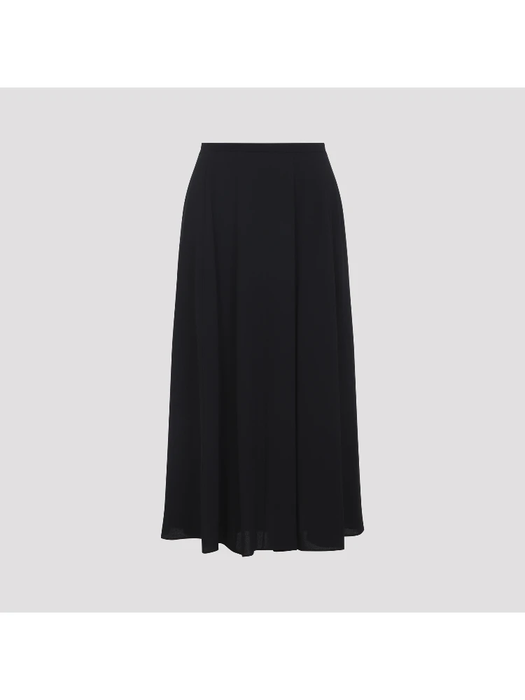 Alberta Ferretti Georgette Midi Skirt