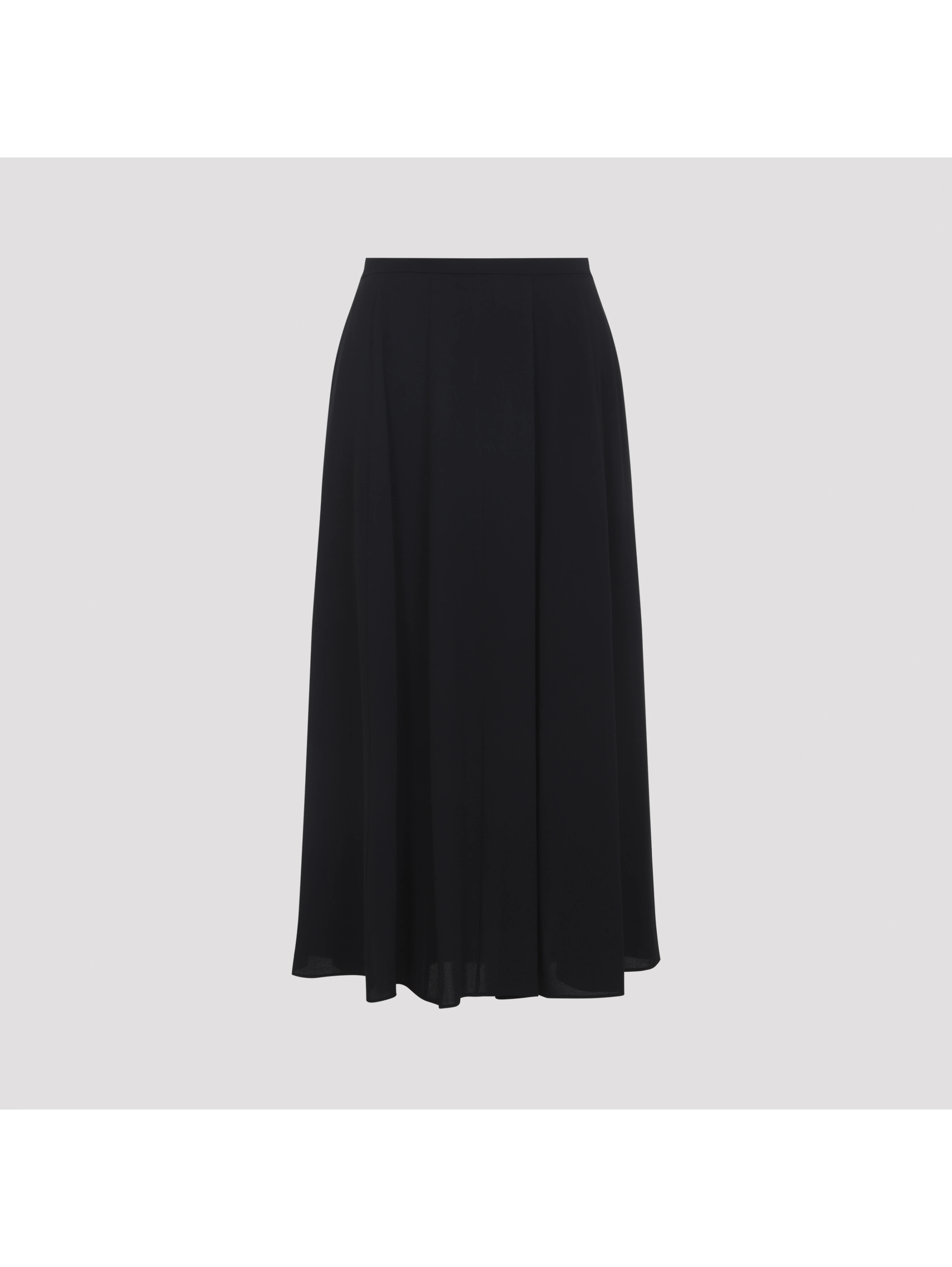 Alberta Ferretti Georgette Midi Skirt