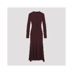 Alberta Ferretti Satin Midi Dress