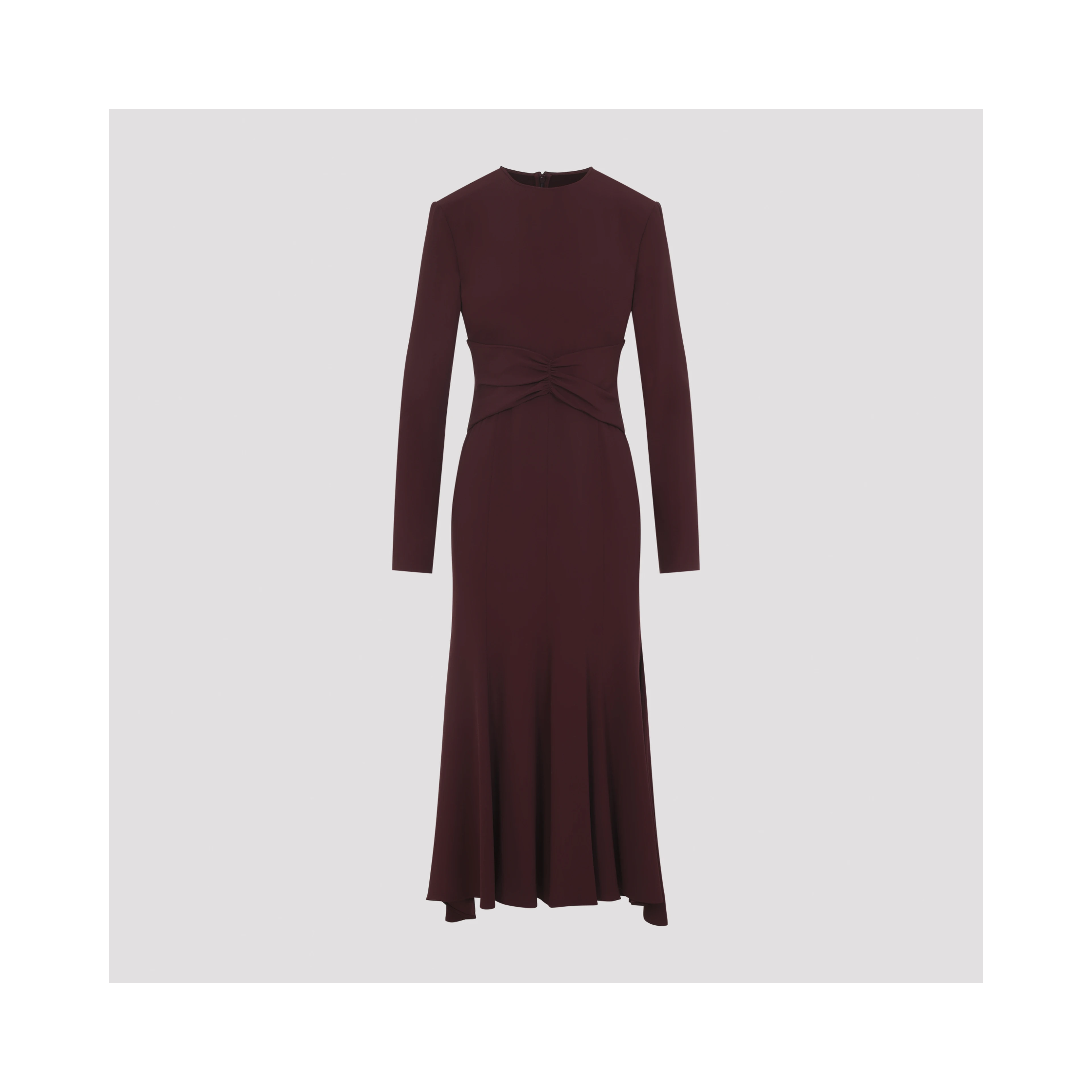 Alberta Ferretti Satin Midi Dress