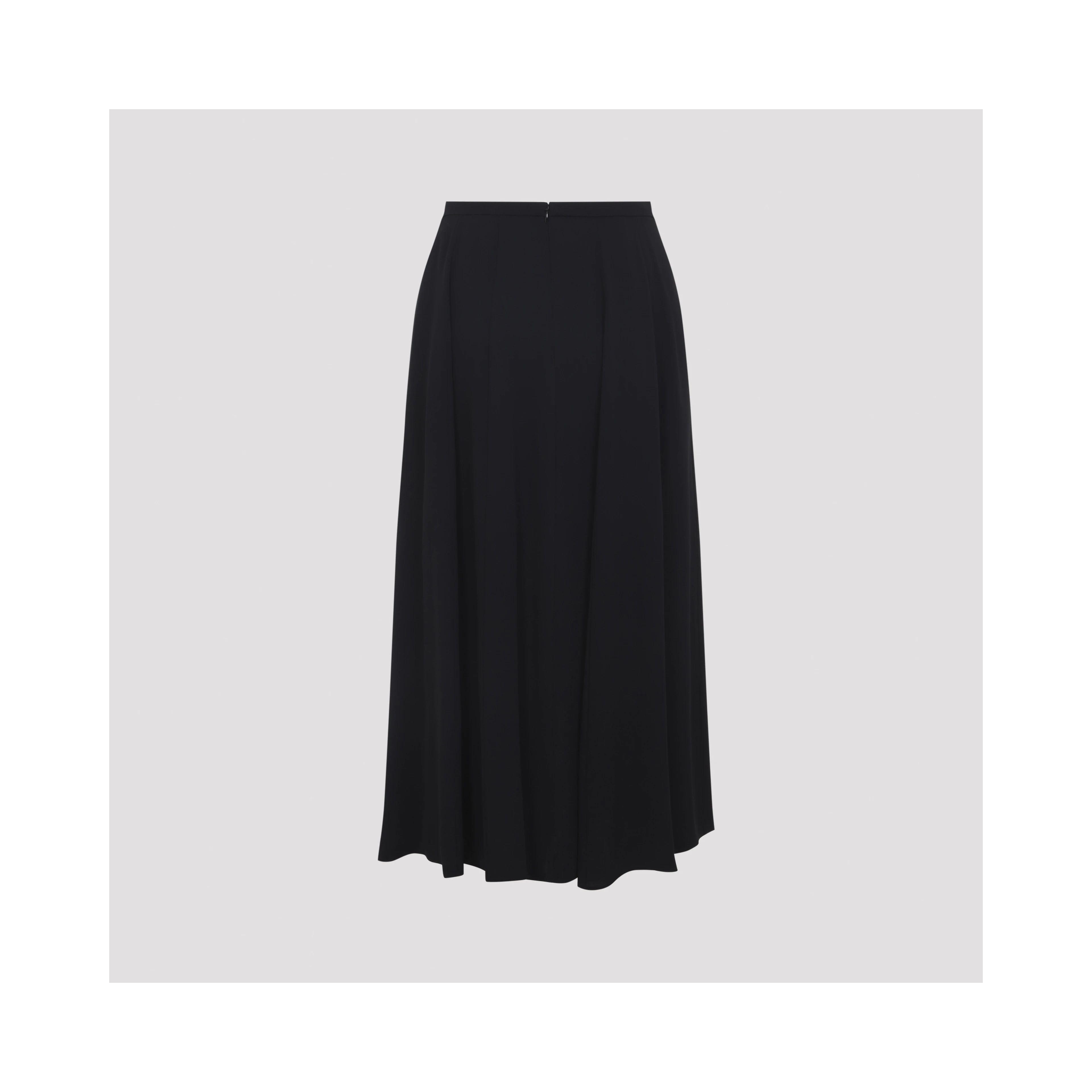 Alberta Ferretti Georgette Midi Skirt