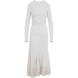 Alberta Ferretti Velvet Midi Dress