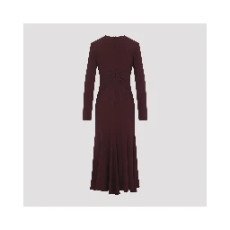 Alberta Ferretti Satin Midi Dress