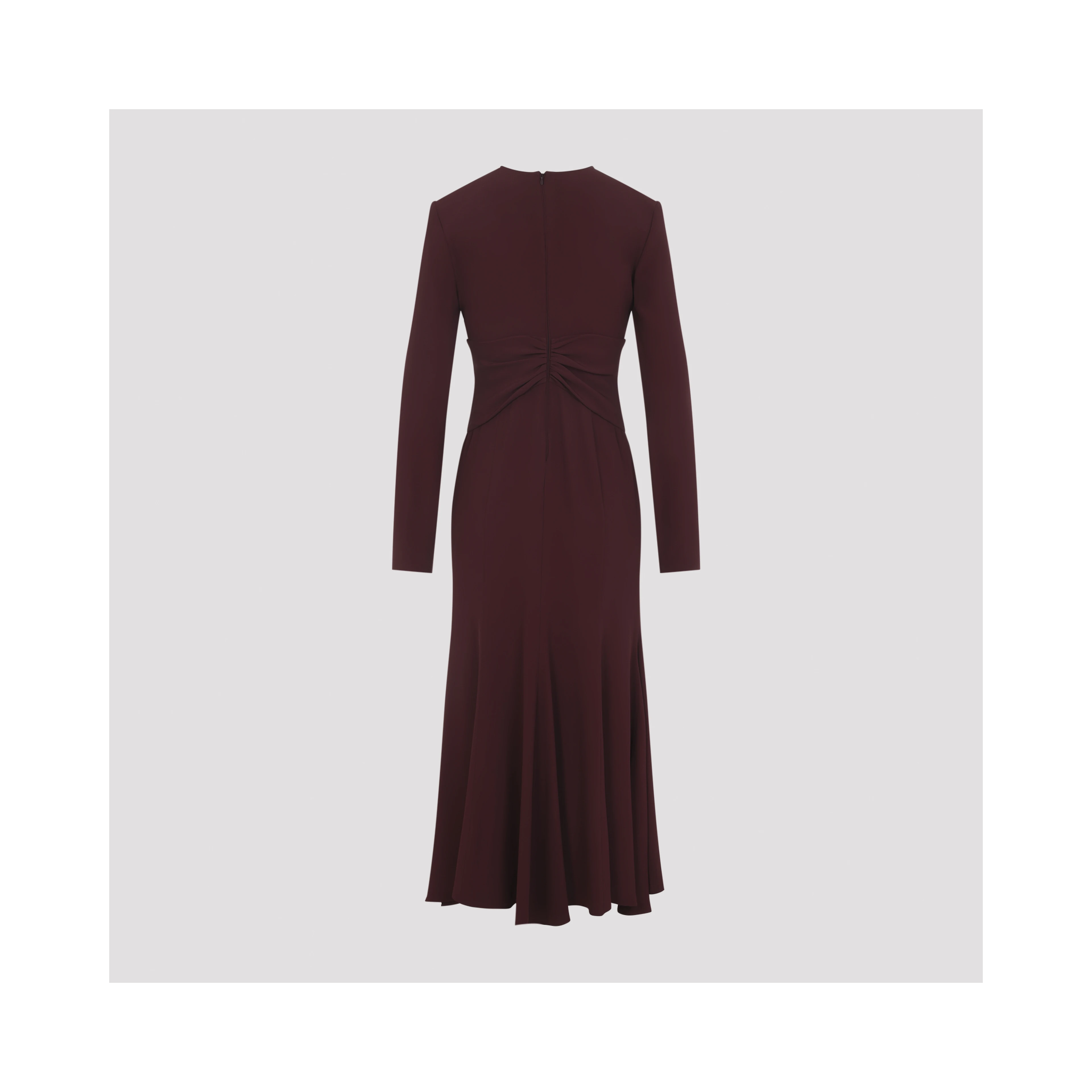 Alberta Ferretti Satin Midi Dress