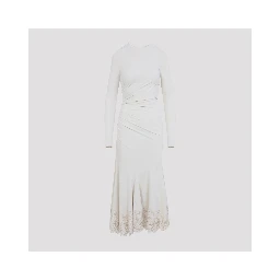 Alberta Ferretti Velvet Midi Dress