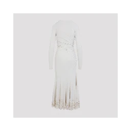 Alberta Ferretti Velvet Midi Dress