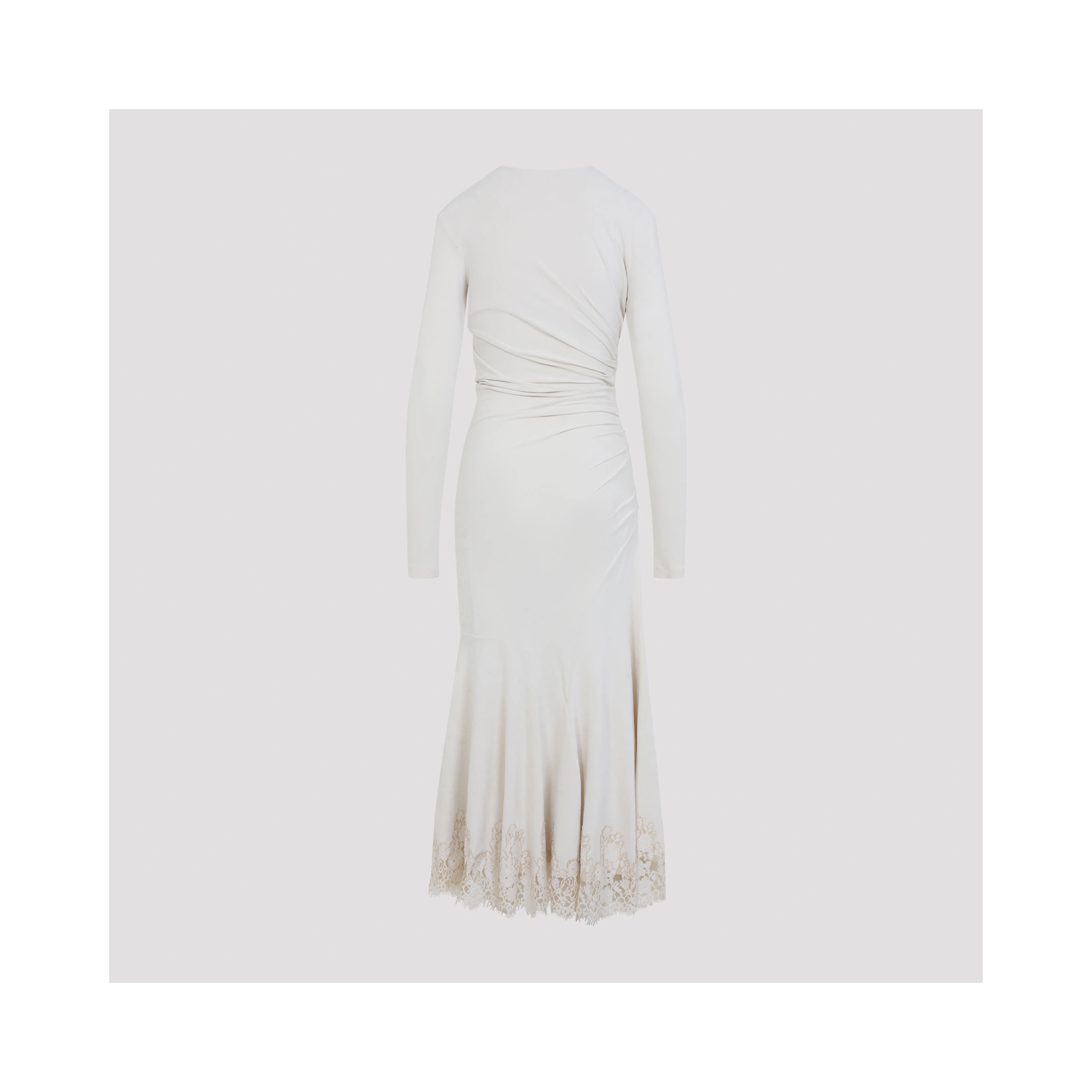Alberta Ferretti Velvet Midi Dress