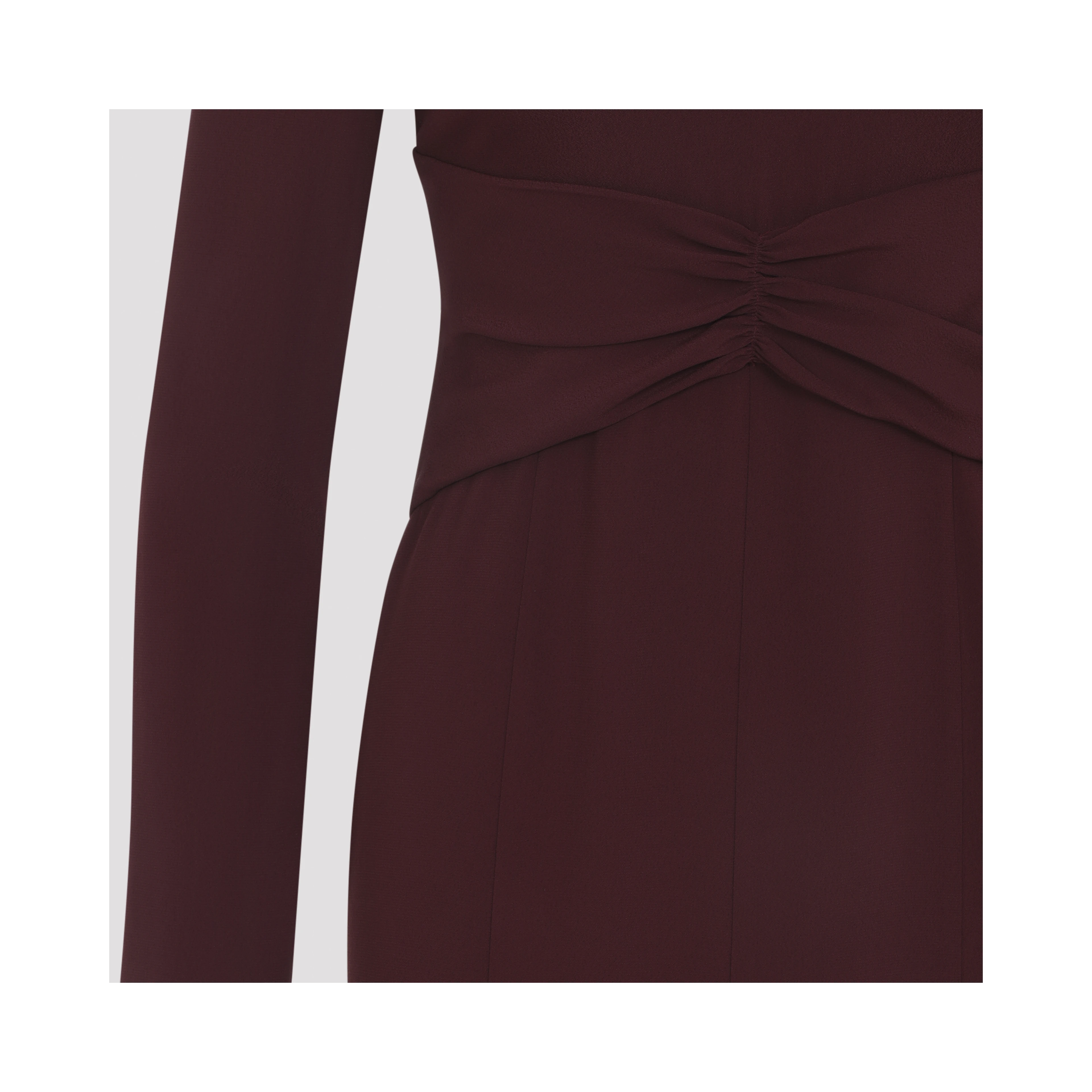 Alberta Ferretti Satin Midi Dress