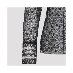 Alberta Ferretti L/S Pois Tulle Top