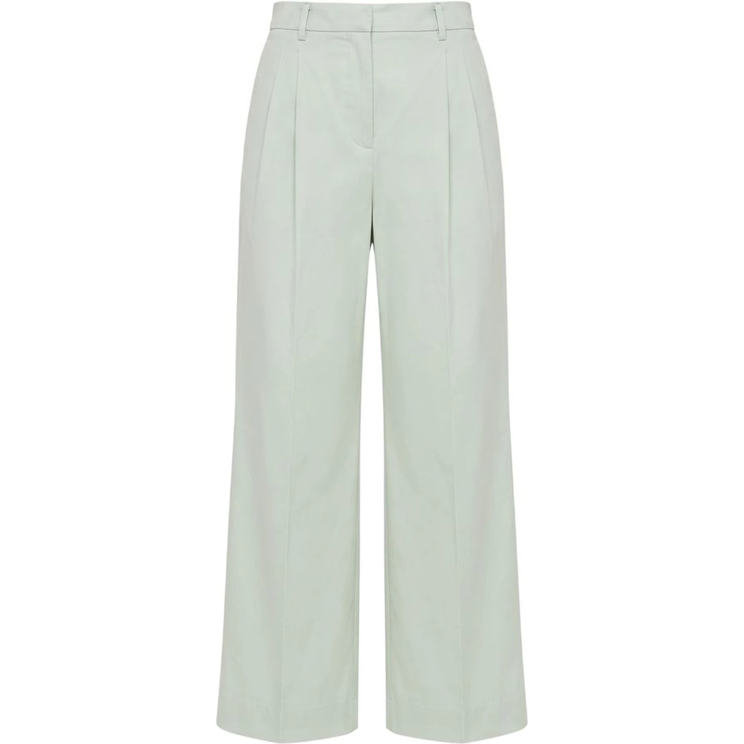 Green Cotton Women Pants