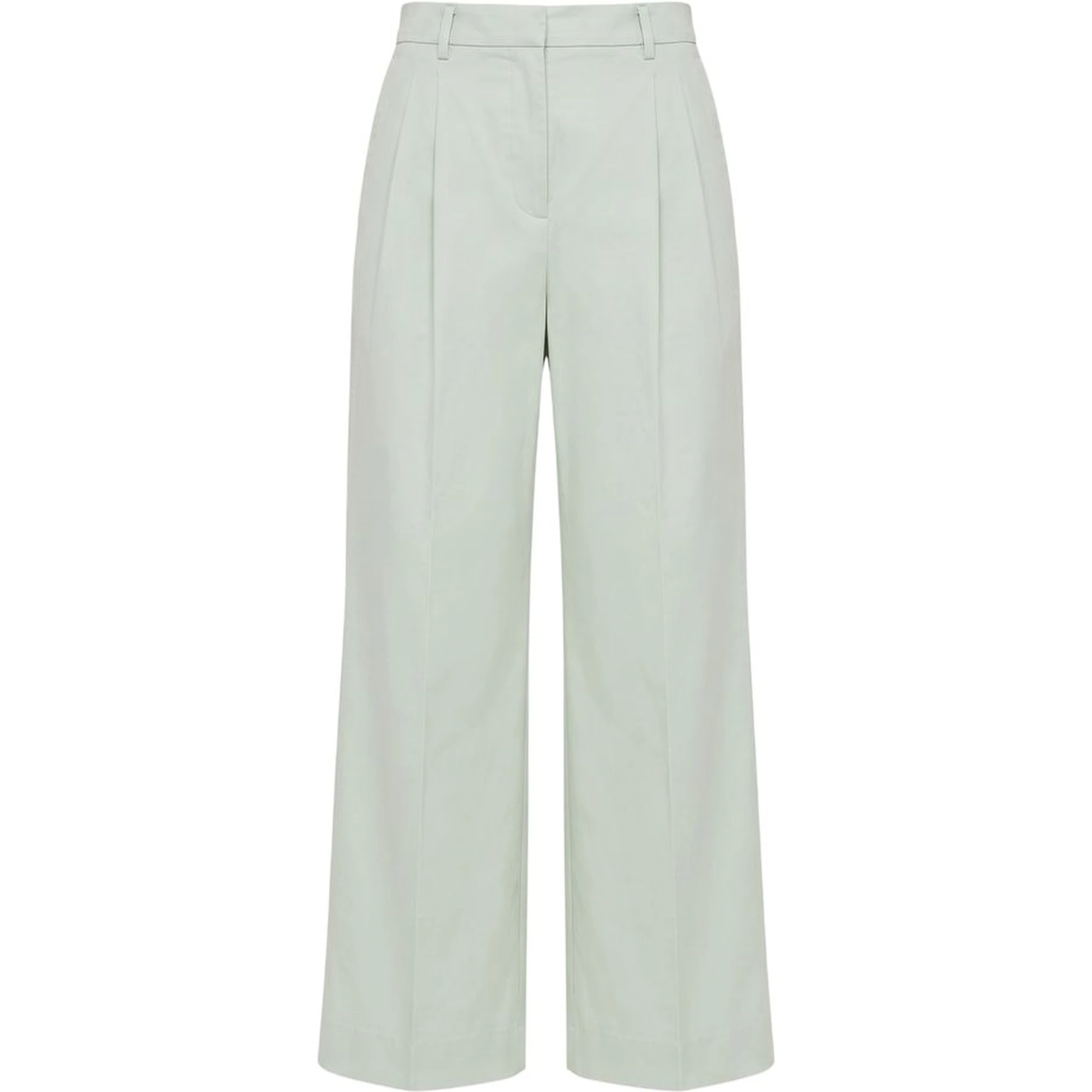 Green Cotton Women Pants
