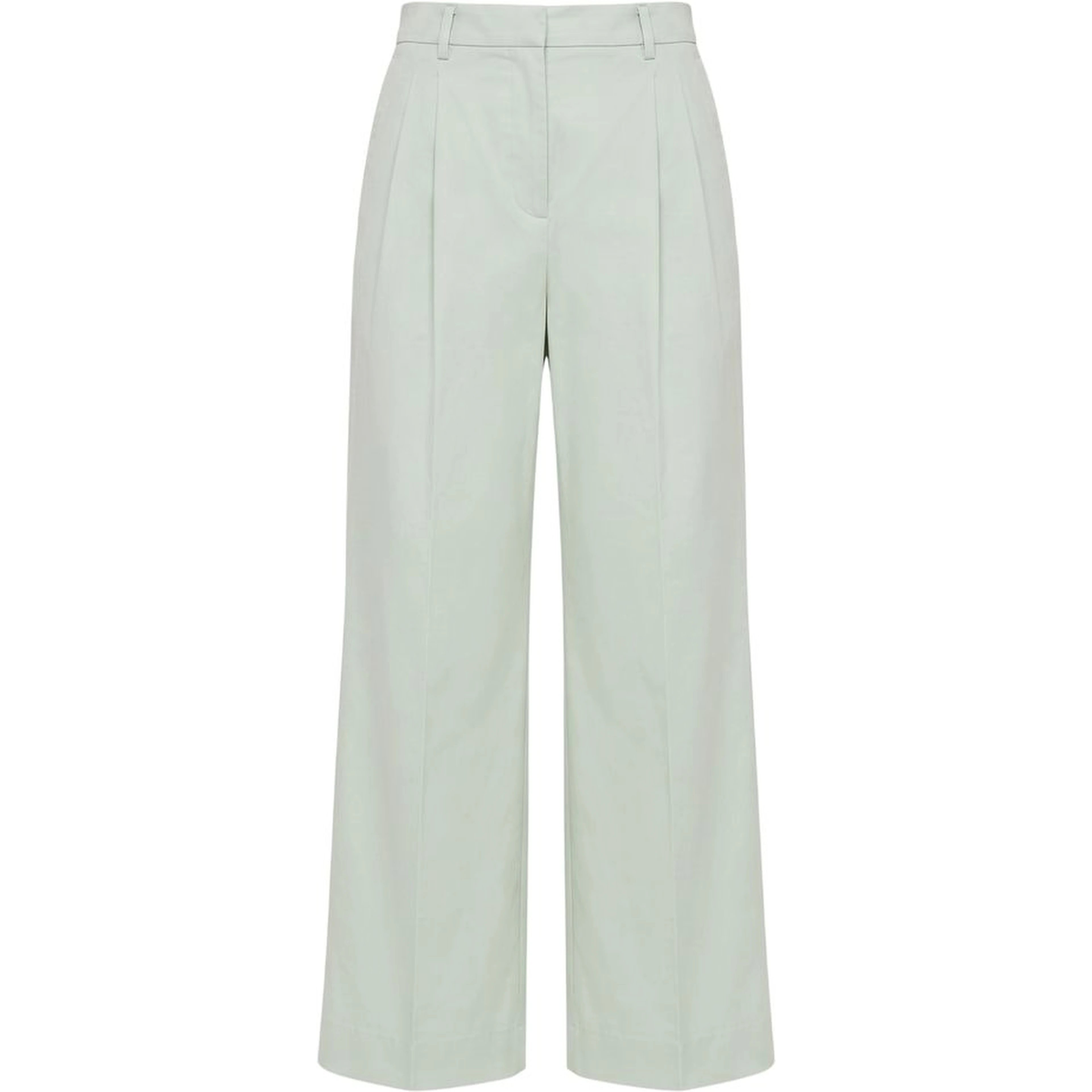 Green Cotton Women Pants