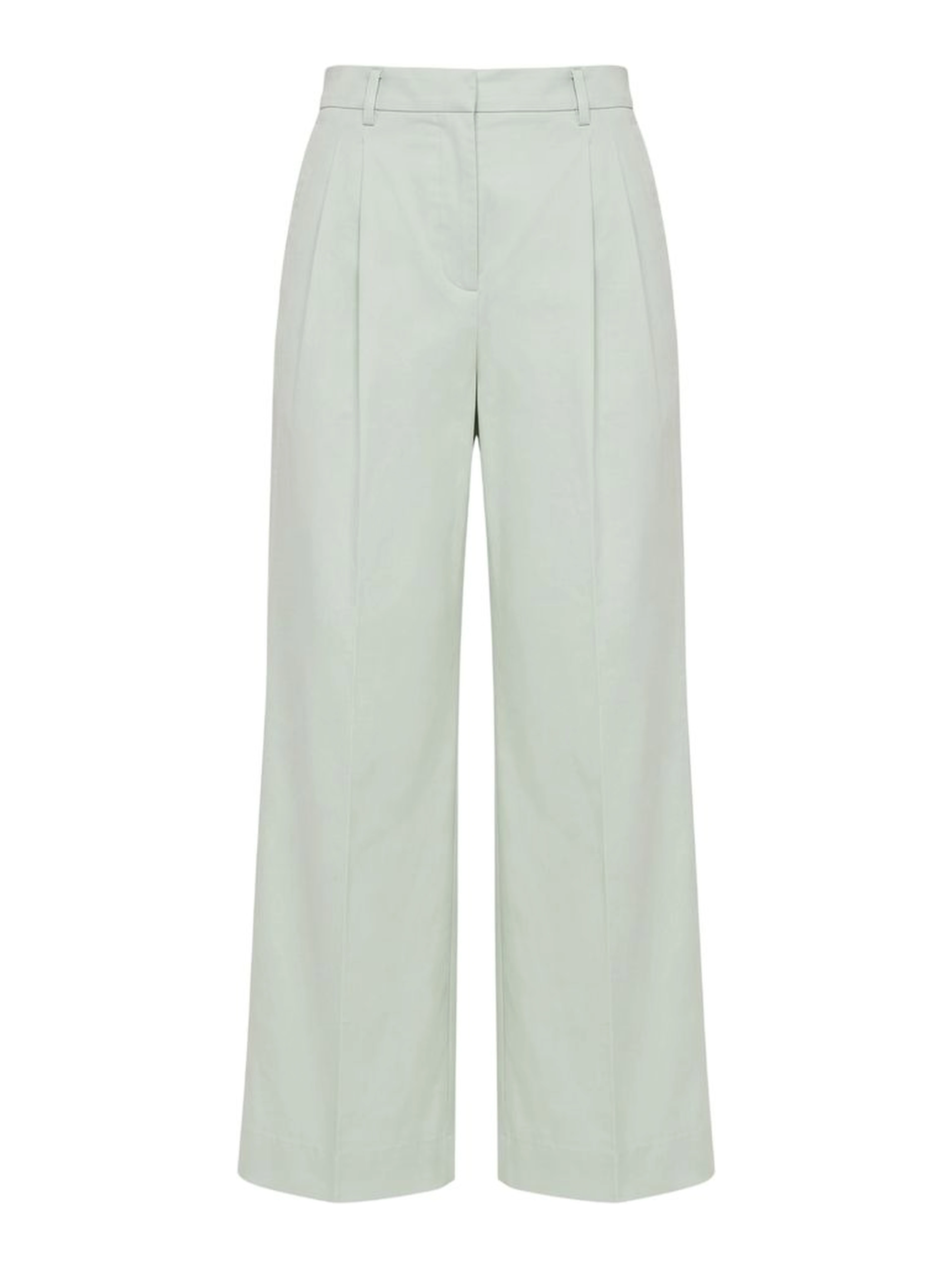 Green Cotton Women Pants