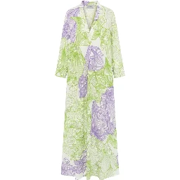 Green Cotton Women Dress