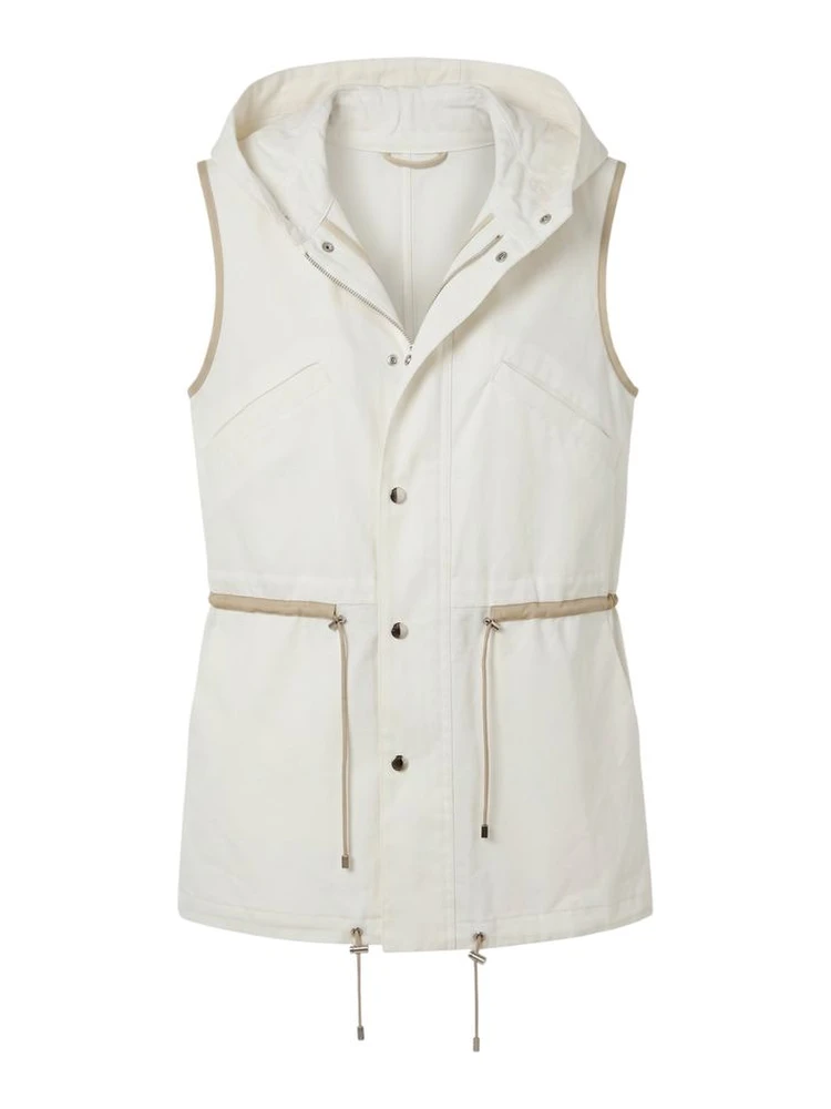 White Cotton Women Jacket