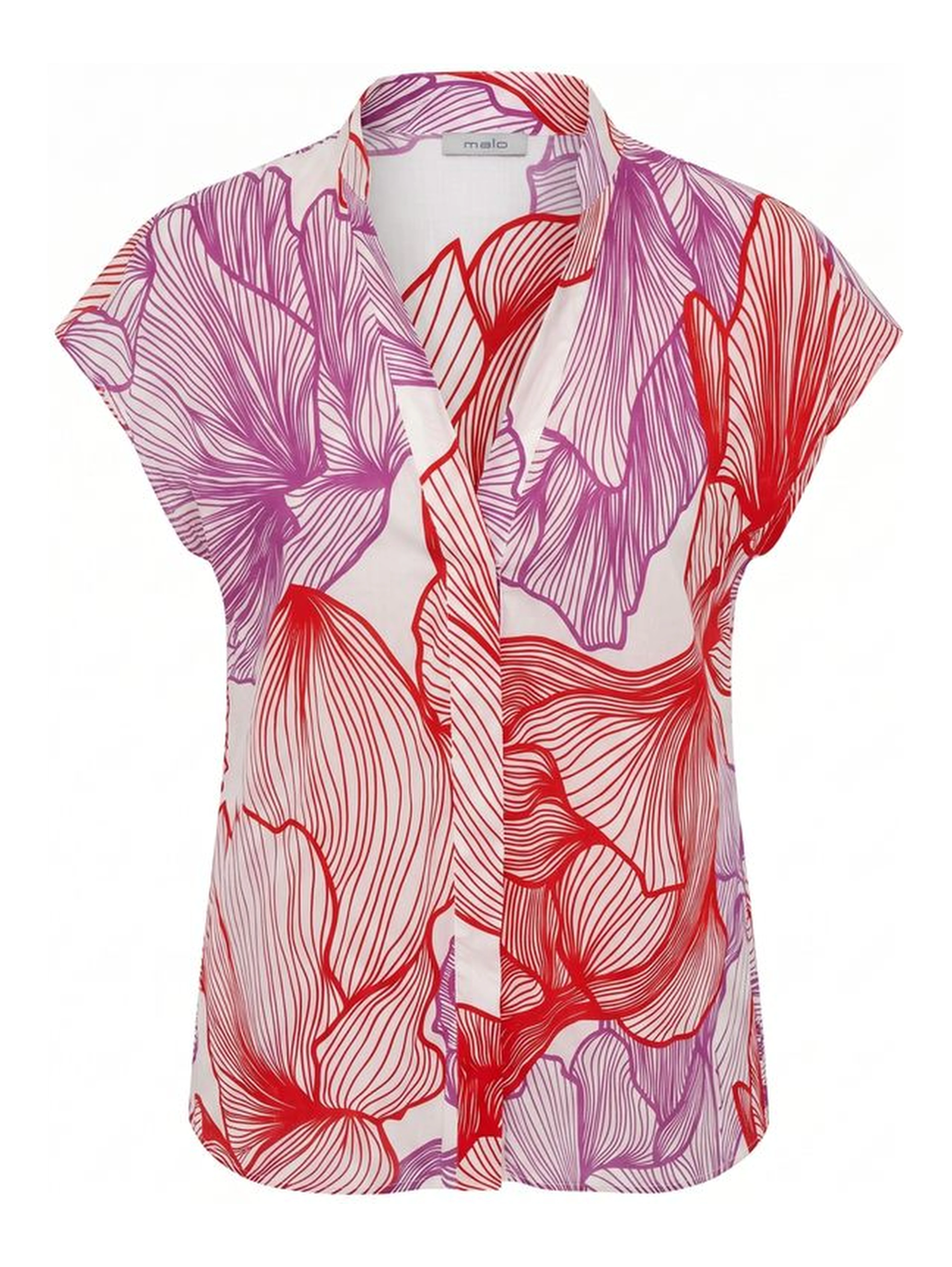 Red Cotton Women Shirt