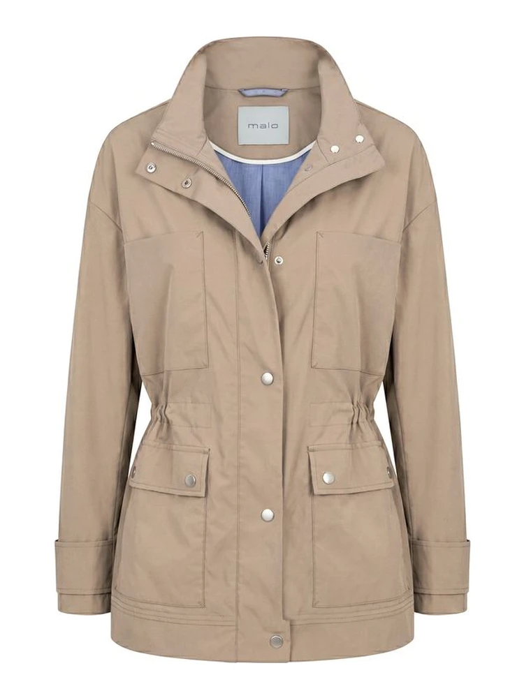 Brown Cotton Women Jacket
